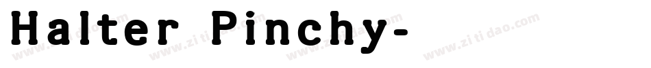 Halter Pinchy字体转换